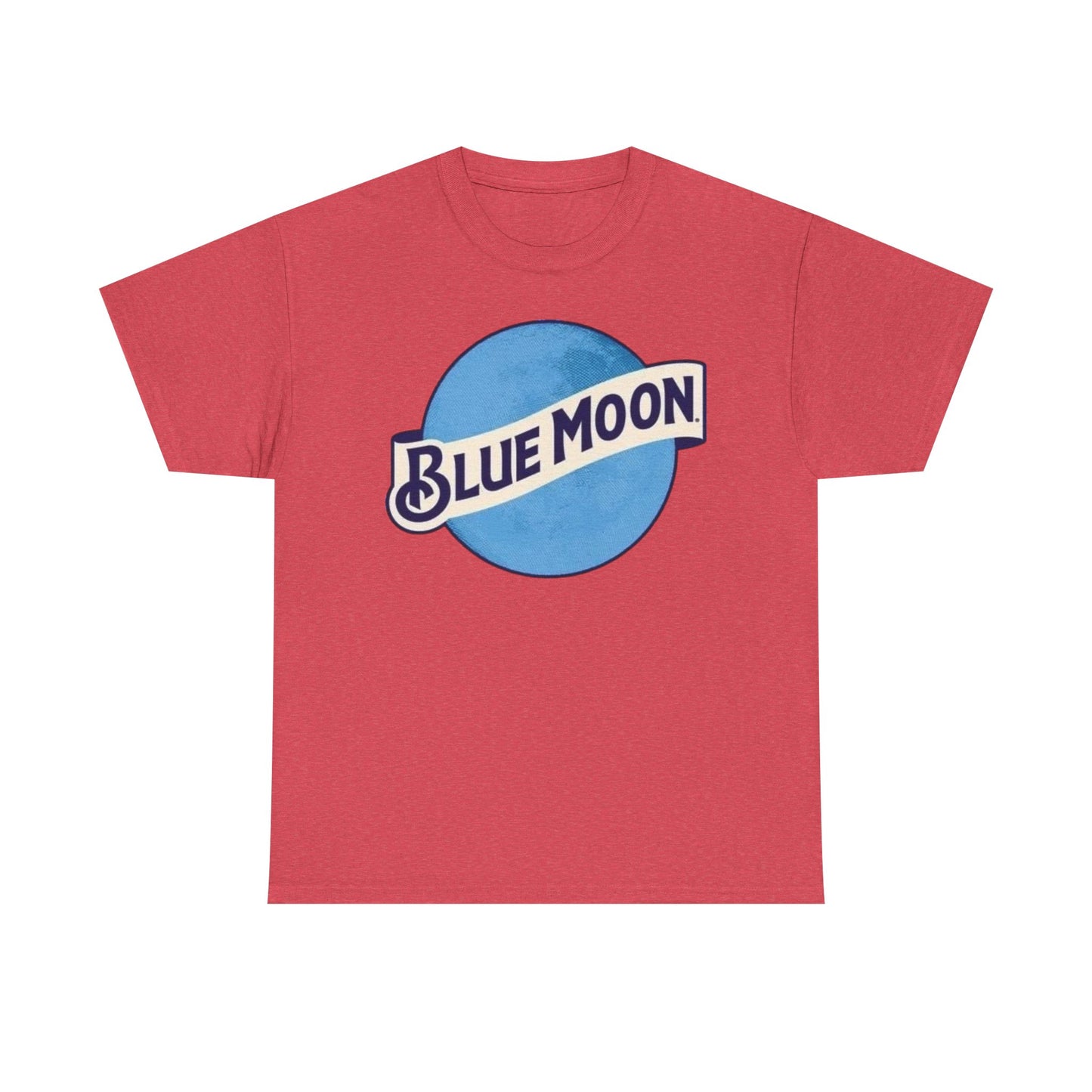 Blue Moon Vintage Beer Graphic T Shirt Men's Heavy Cotton Tee
