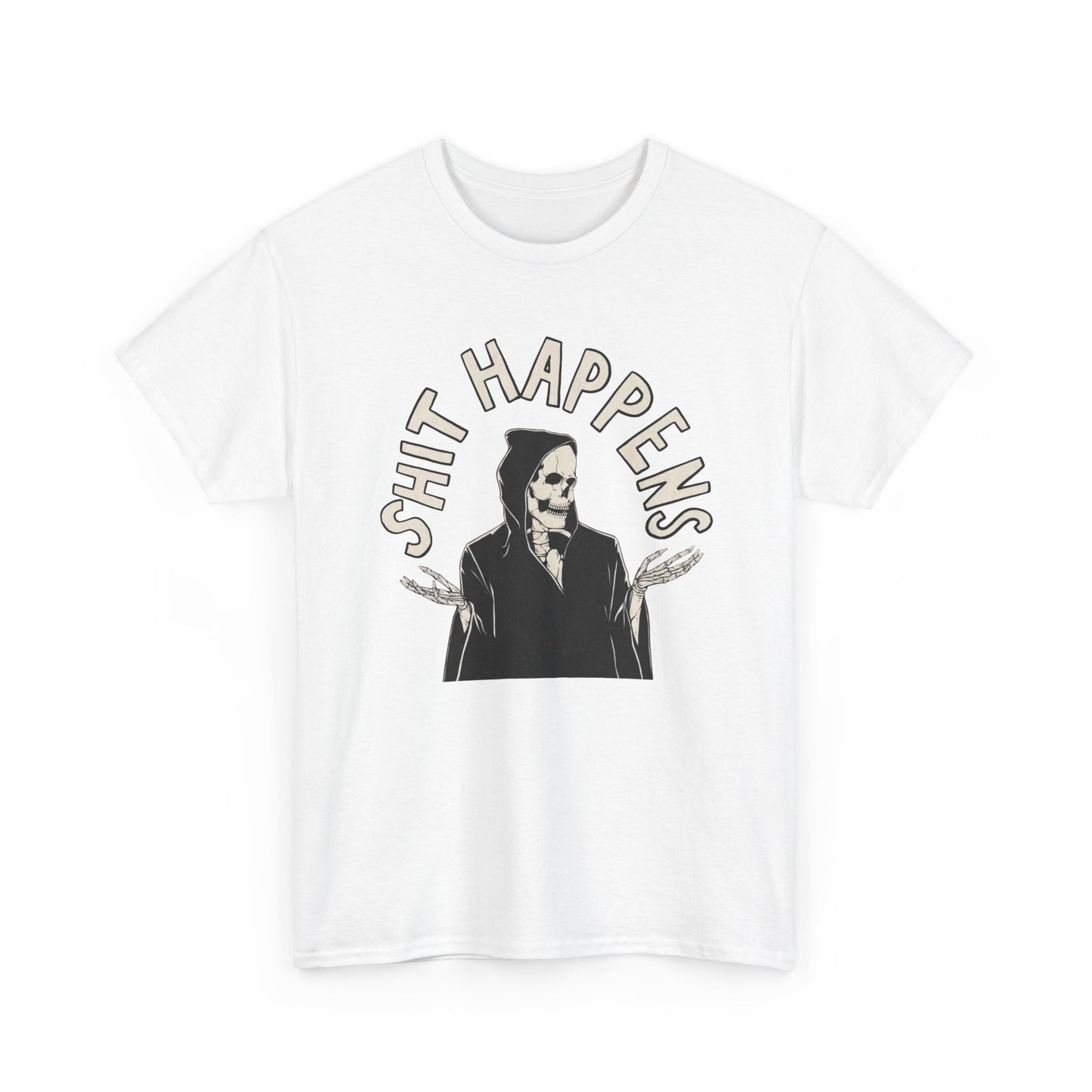 Things Happen Funny Graphic T Shirt NEW Unisex Heavy Cotton Tee