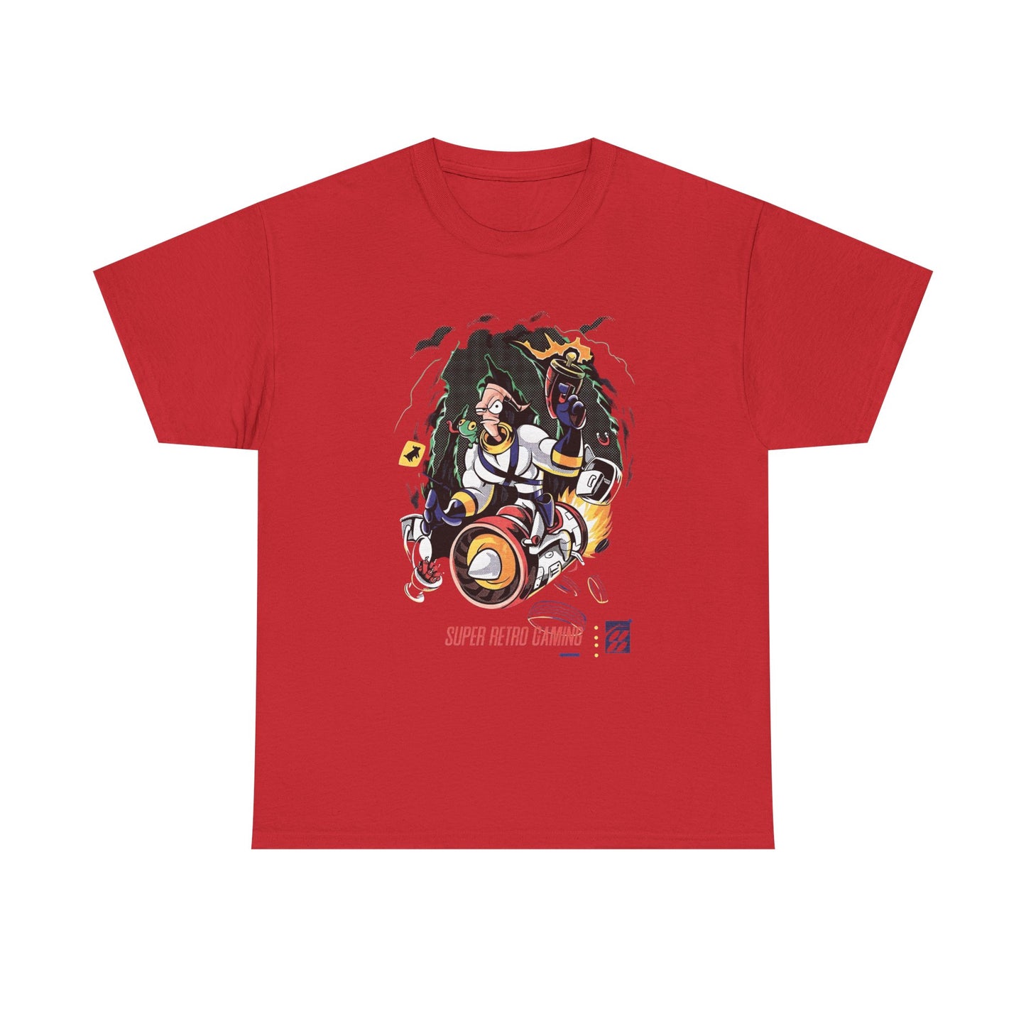 Earth Worm Jim Vintage Gaming Retro Graphic T Shirt NEW Unisex Heavy Cotton Tee