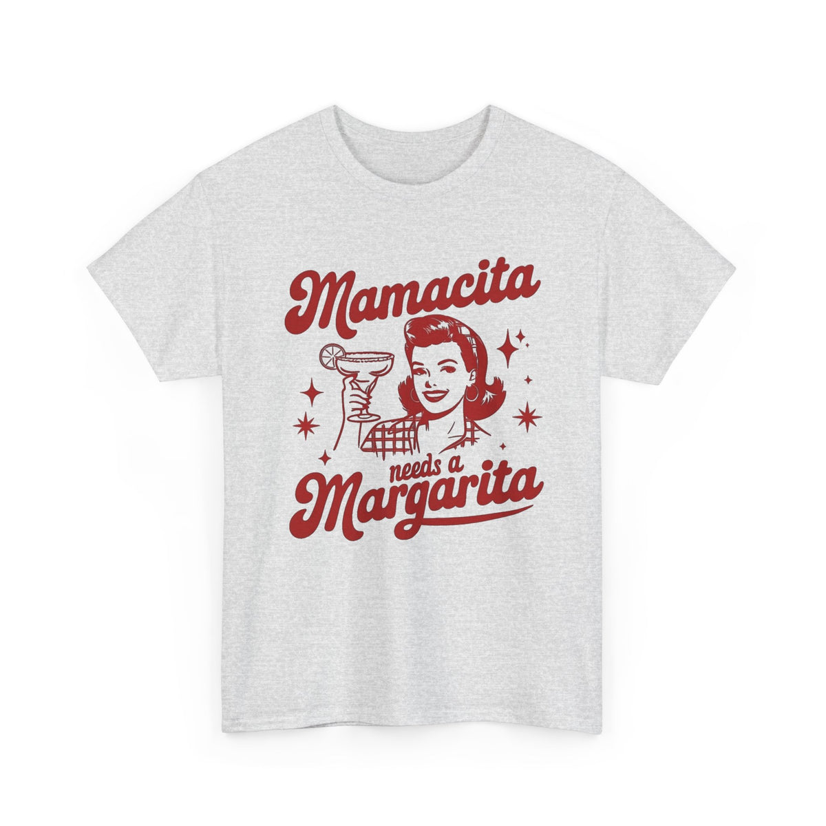 Mamacita Needs a Margarita Retro Cocktail Graphic T-Shirt