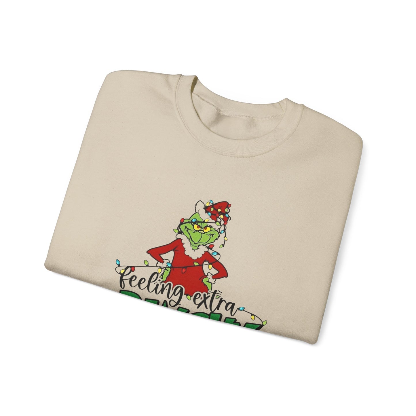 Feeling Extra Grinchy Christmas Sweater NEW Heavy Blend™ Crewneck Sweatshirt