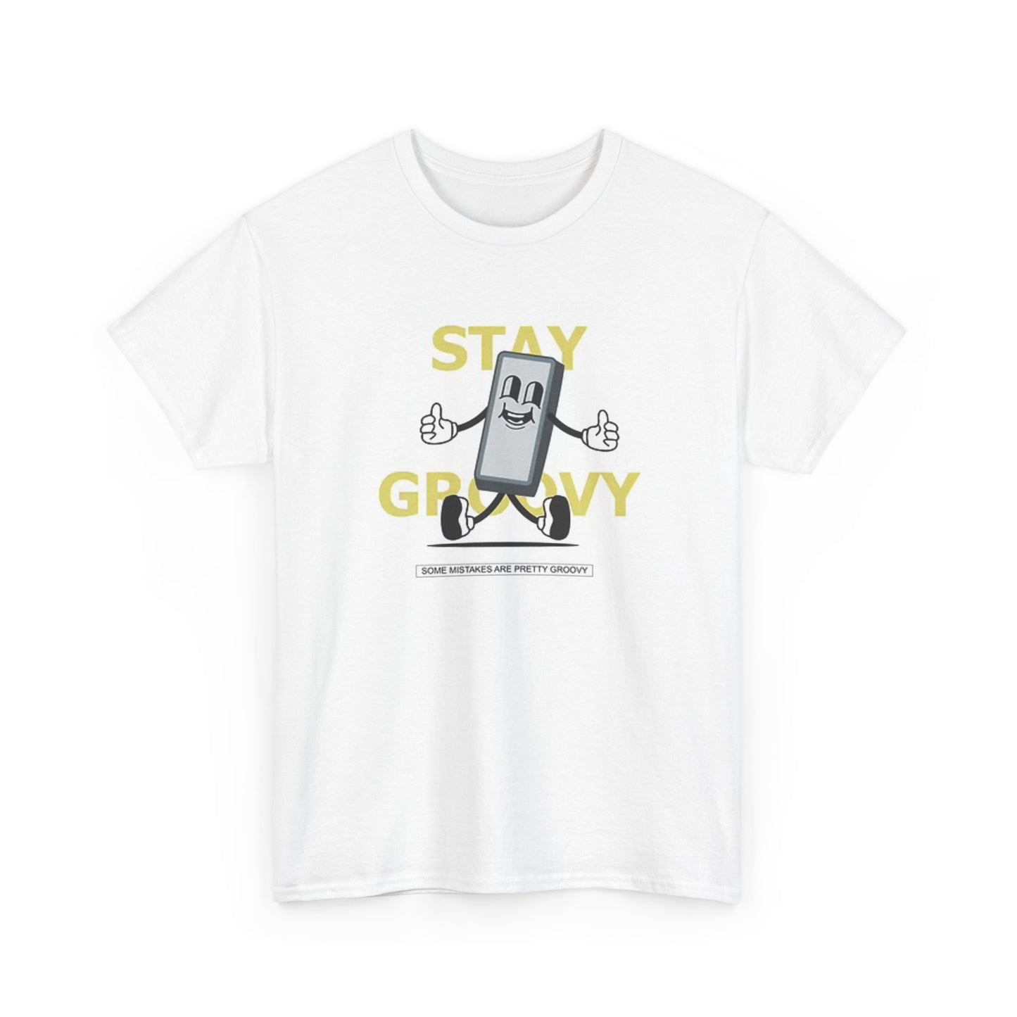 Stay Groovy Graphic T Shirt Retro Unisex Heavy Cotton Tee