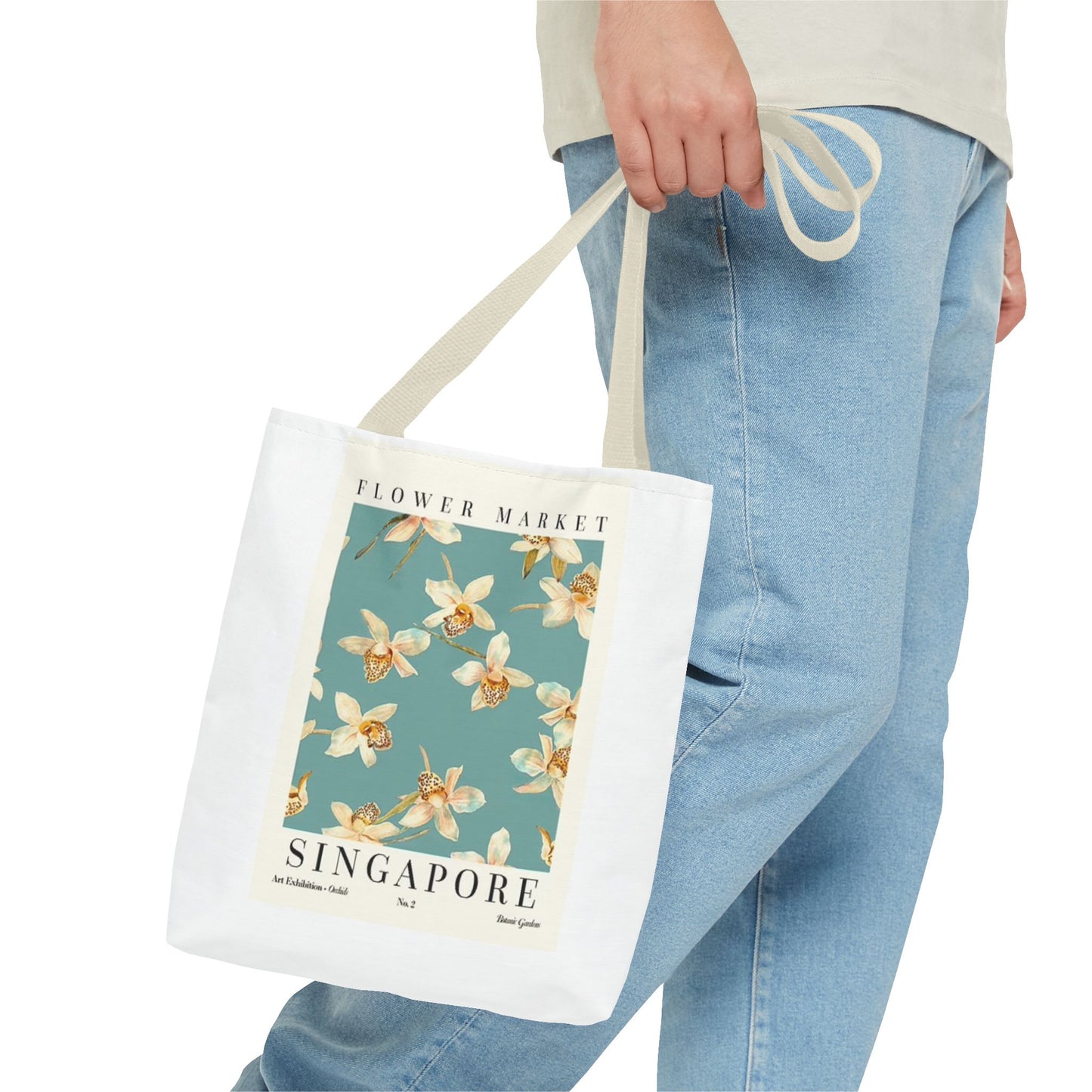 Flower Market Singapore BRAND NEW Tote Bag (AOP)