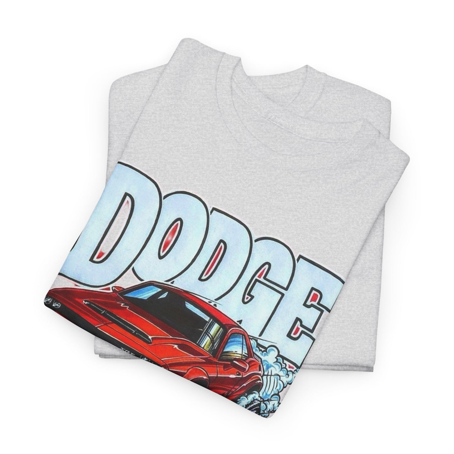 Dodge Demon Hellcat Srt Graphic T Shirt Men's Heavy Cotton Tee