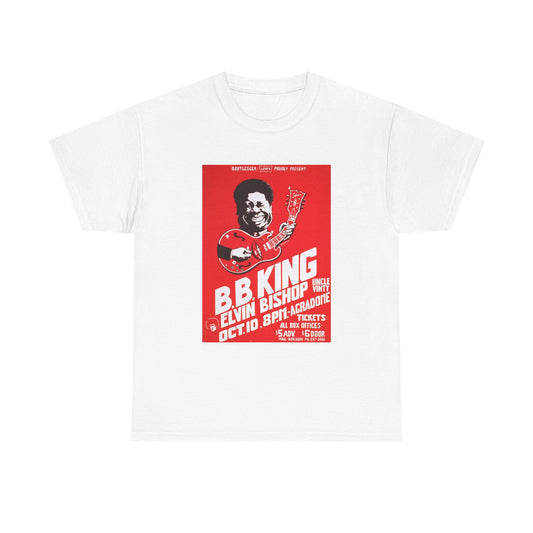 BB King Tshirt Vintage Poster Concert Merch Retro Unisex Heavy Cotton Tee