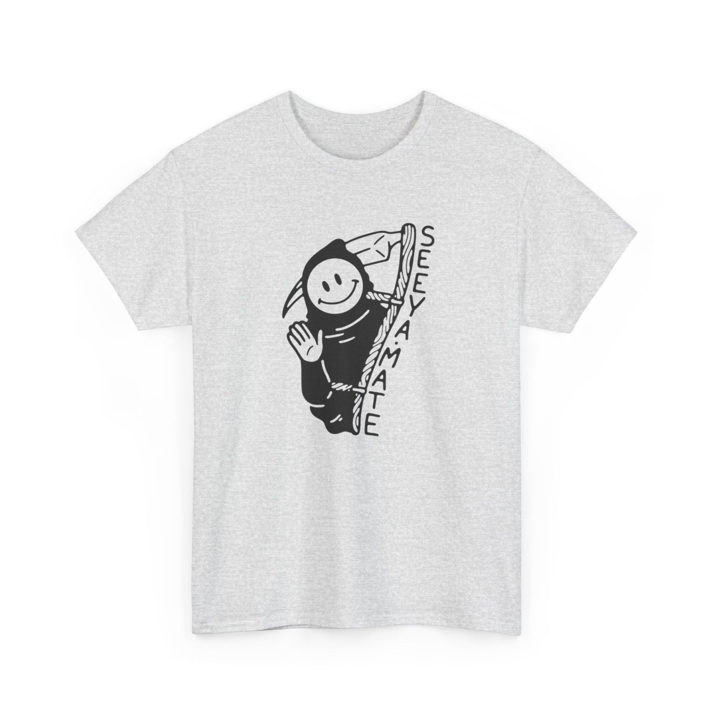 See Ya Mate Grim Reaper Funny Graphic T Shirt Unisex Heavy Cotton Tee Gift New