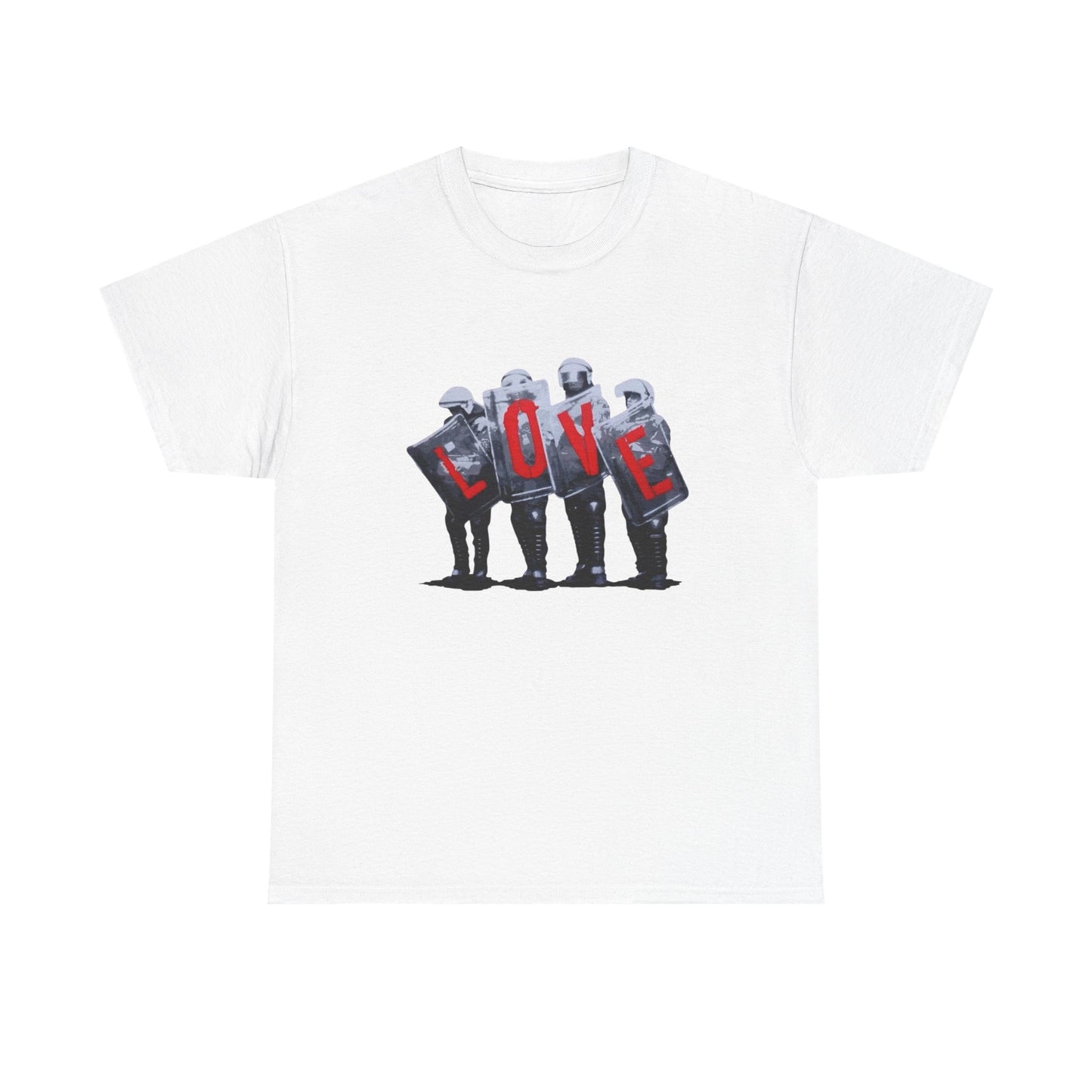 Love Riot Graphic T Shirt NEW GIFT Unisex Heavy Cotton Tee