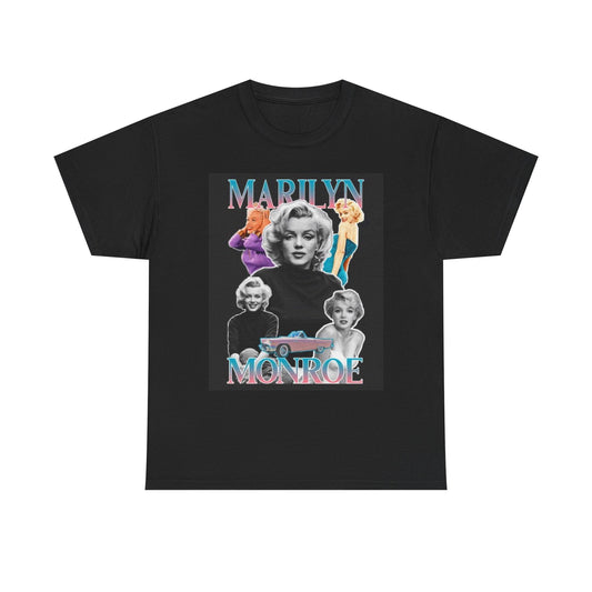 Marilyn Monroe Graphic T Shirt Vintage Retro Unisex Heavy Cotton Tee