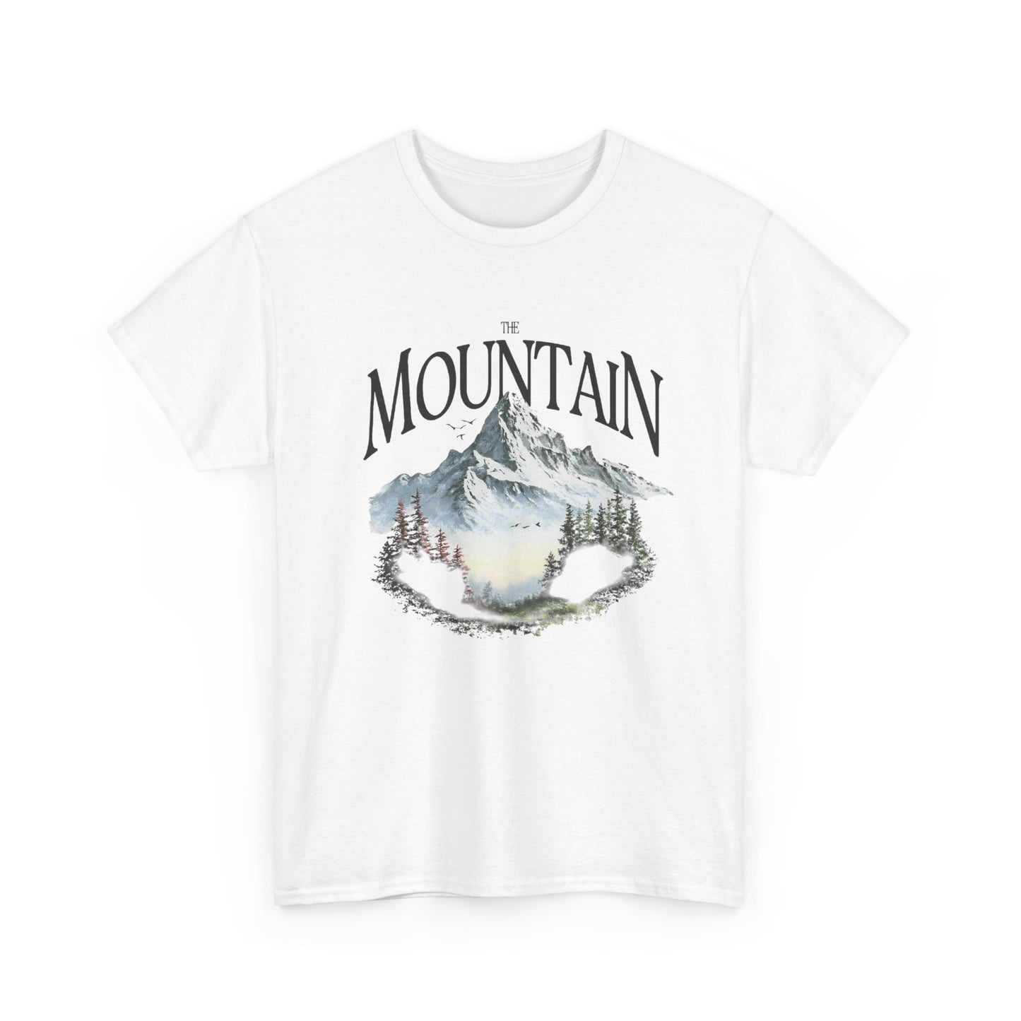 The Mountain Graphic T Shirt NEW GIFT Unisex Heavy Cotton Tee