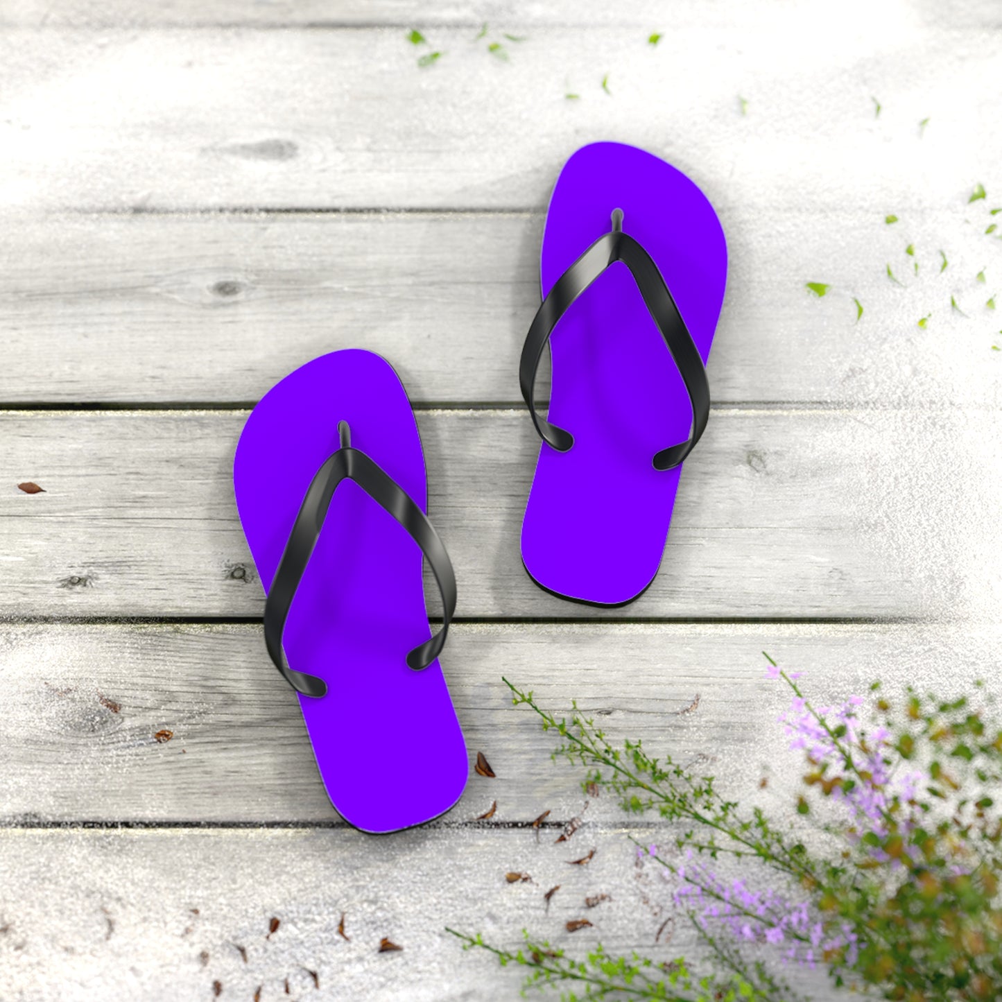 Purple Flip Flops, Sandals Slides, Summer Footwear, Brand New
