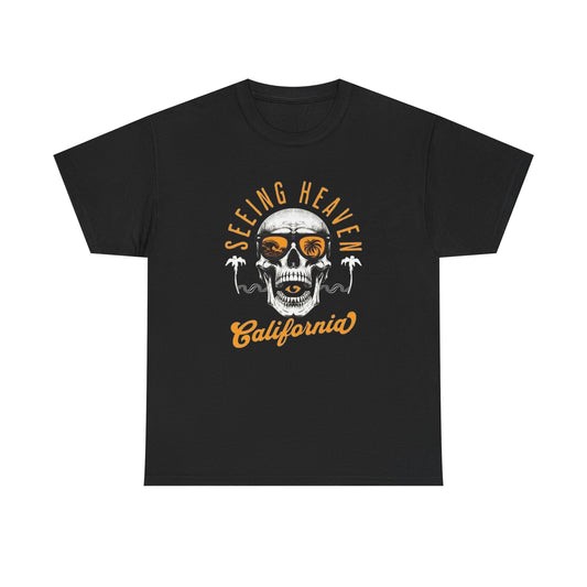 Seeing Heaven California Graphic T Shirt Unisex Heavy Cotton Tee Gift New
