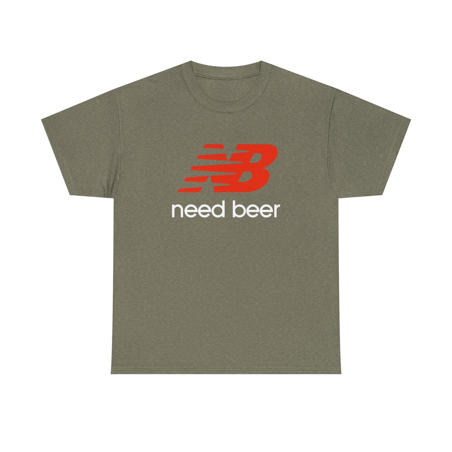 New Balance Graphic T Shirt Funny Need Beer Retro Unisex Heavy Cotton Tee