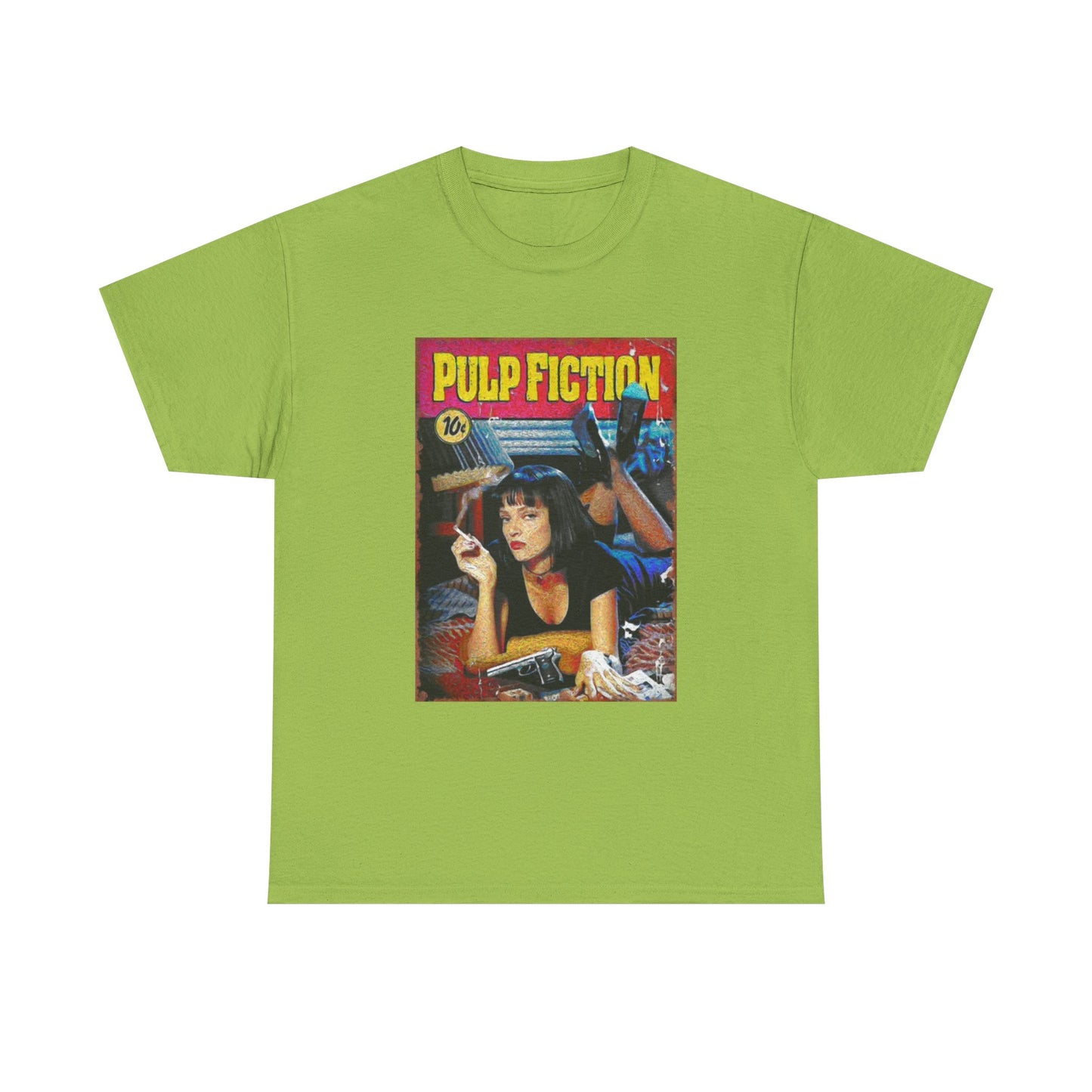 Pulp fiction T-shirt vintage graphic retro movie poster Unisex Heavy Cotton Tee