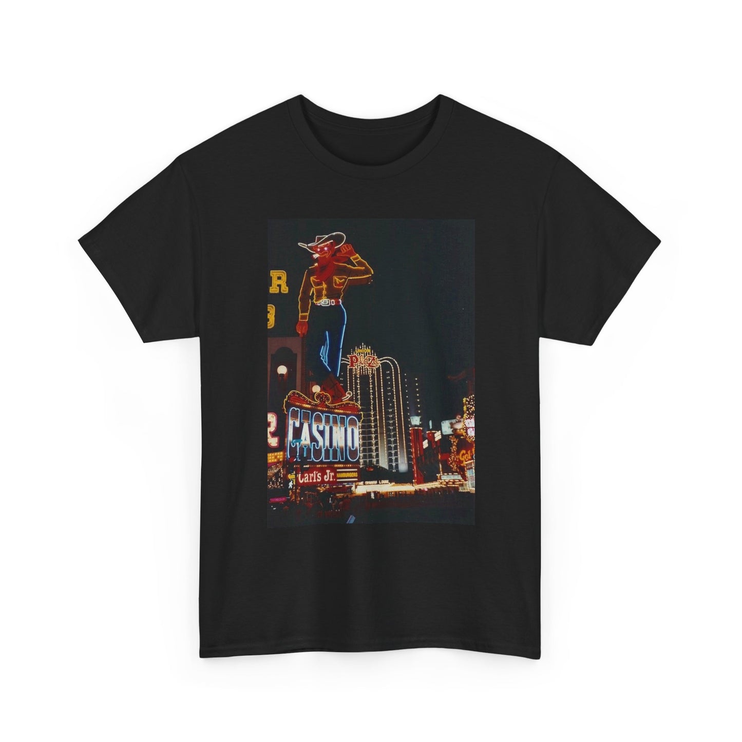 Las Vegas Casino Vintage Cowboy Graphic T Shirt S-5XL Unisex Heavy Cotton Tee