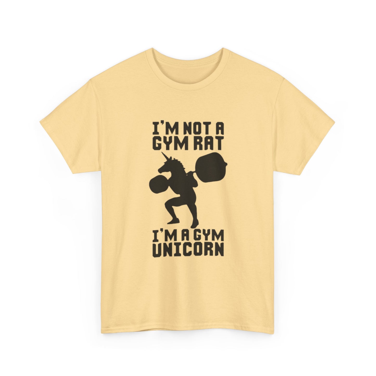 Gym Rat Shirt Funny Lifting Gear Workout Training Comedy Unisex Heavy Cotton Tee
