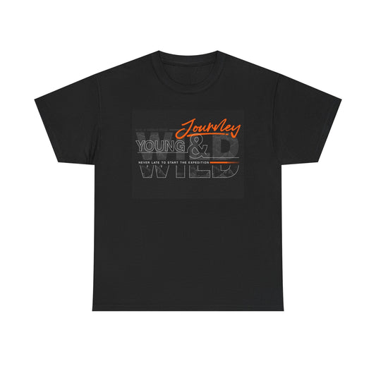 Journey Young And Wild Graphic T Shirt Unisex Heavy Cotton Tee