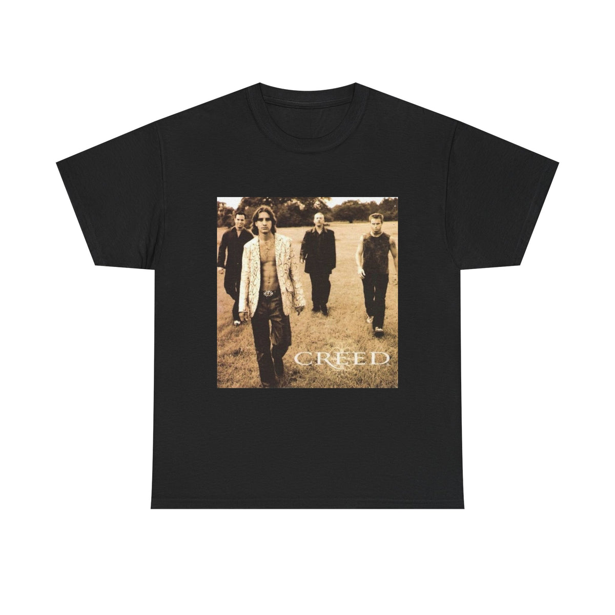Creed Tshirt Vintage Rock Band Album Cover Garage Beers Unisex Heavy Cotton Tee
