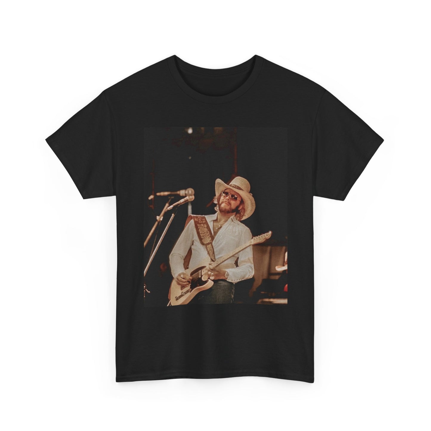 Hank Jr Graphic T Shirt Vintage Country Poster Unisex Heavy Cotton Tee