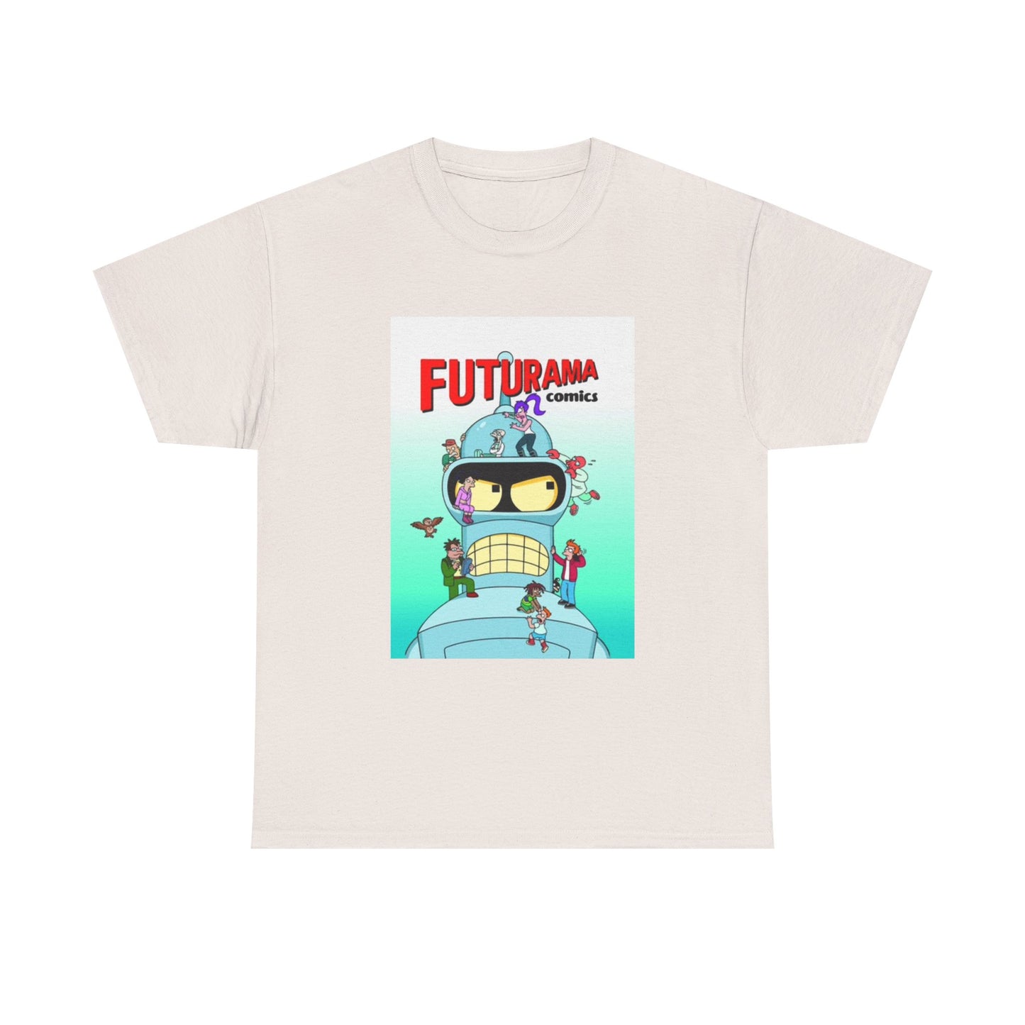 Futurama Shirt Bender Tv Series Graphic Funny Cartoon Unisex Heavy Cotton Tee
