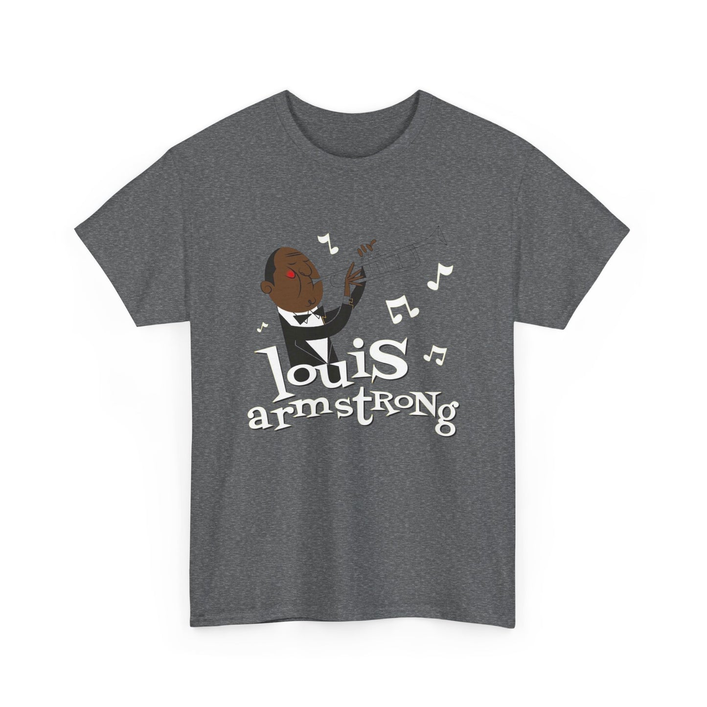 Louis Armstrong Vintage Graphic T Shirt ADULT NEW Heavy Cotton Tee