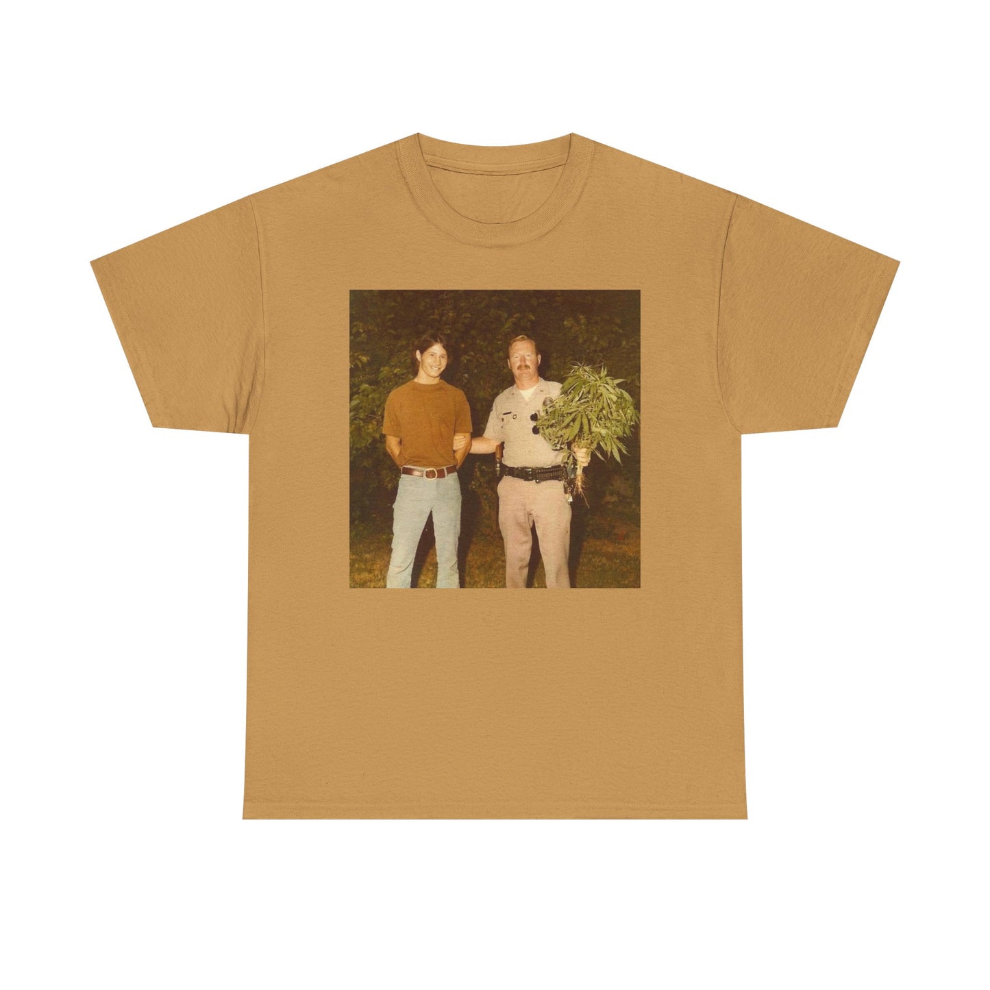 Hilarious T Shirt Funny Vintage Weed Bust 70s Comedy Happy Unisex Heavy Cotton