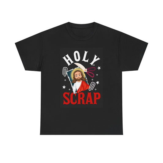 Holy Scrap Booking T Shirt Funny Graphic Jokes Gift Jesus God Unisex Heavy