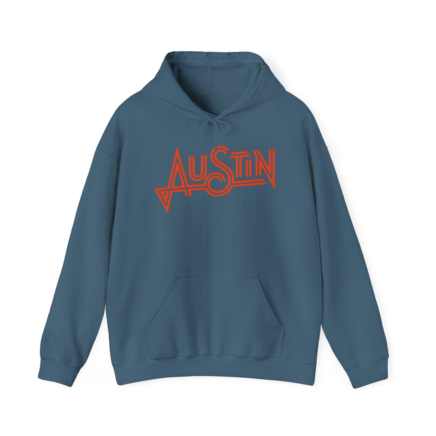 Austin Texas Retro Graphic Hoodie Unisex Heavy Blend™ Hooded Sweatshirt