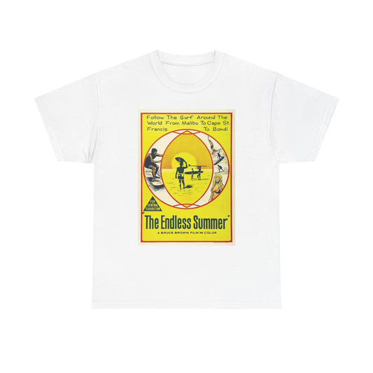 The Endless Summer T Shirt Retro Graphic Unisex Heavy Cotton Tee