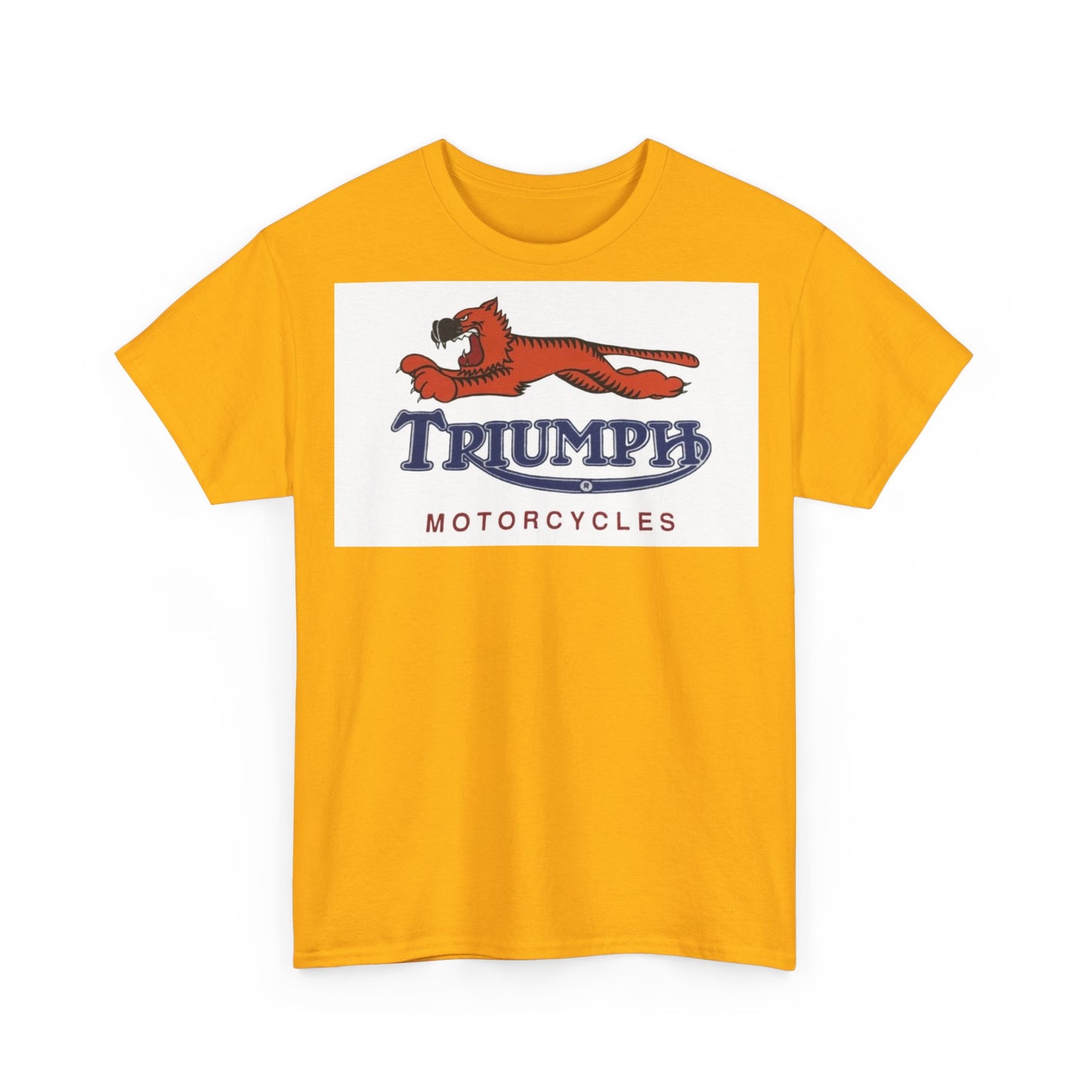 Triumph T-shirt vintage motorcycles nostalgia Tiger Unisex Heavy Cotton Tee