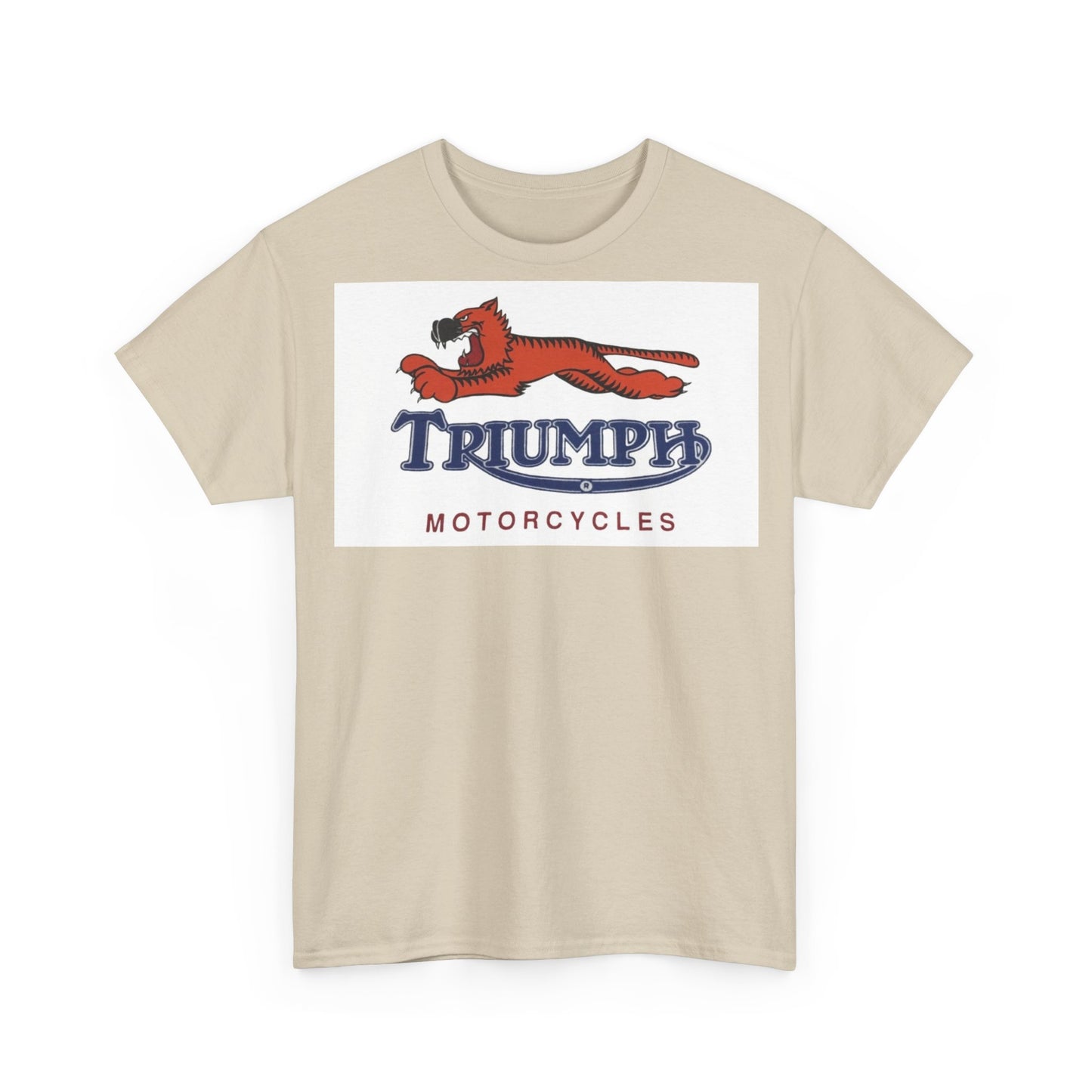 Triumph T-shirt vintage motorcycles nostalgia Tiger Unisex Heavy Cotton Tee