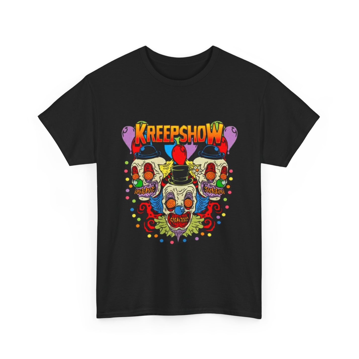 Kreepshow Tshirt Horror Clowns Creepy Circus Unisex Heavy Cotton Tee