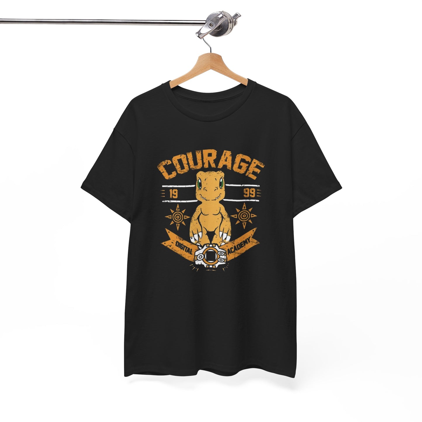Courage Vintage 90's Digimon Graphic T Shirt Unisex Heavy Cotton Tee