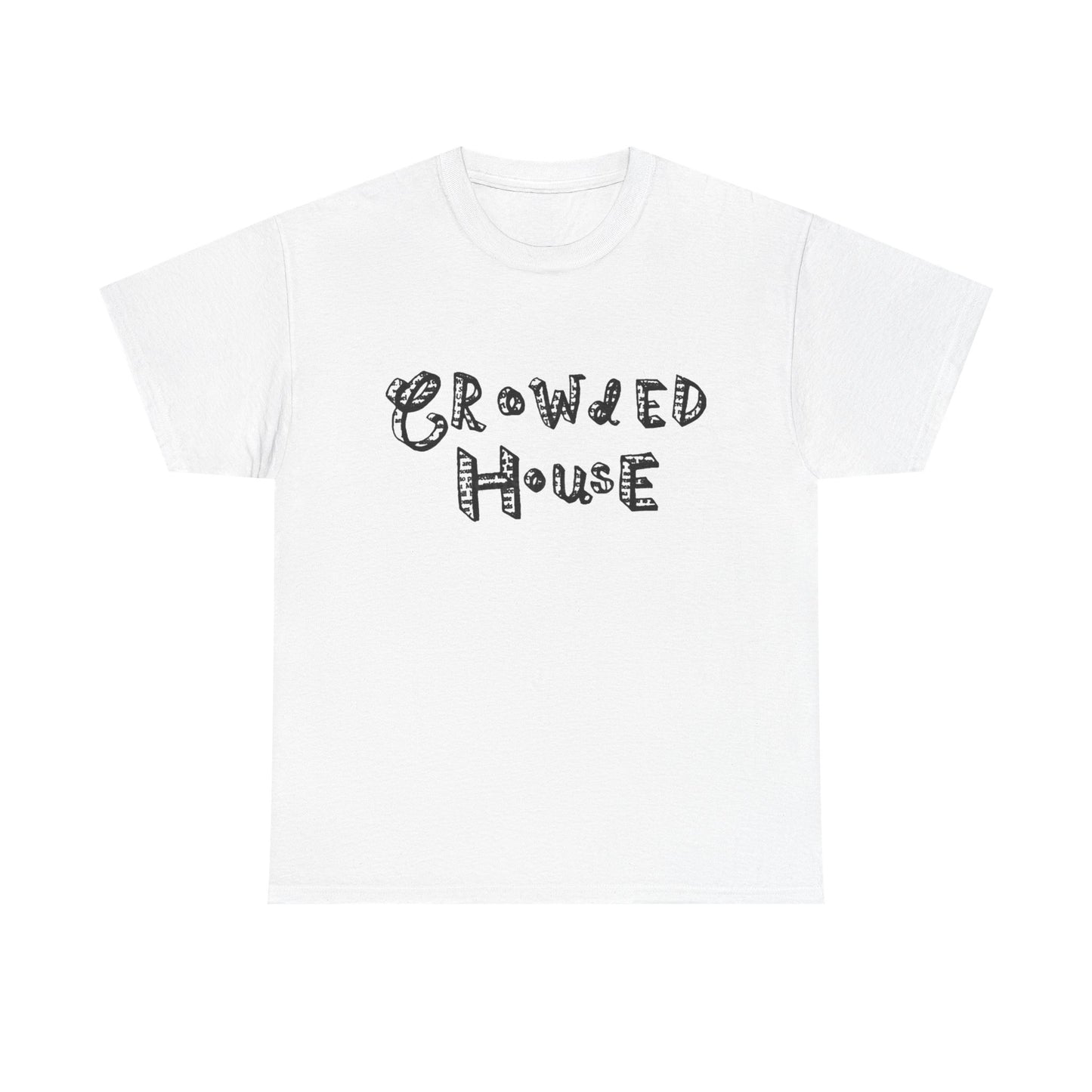 Crowded House Retro Graphic T Shirt NEW Unisex Heavy Cotton Tee