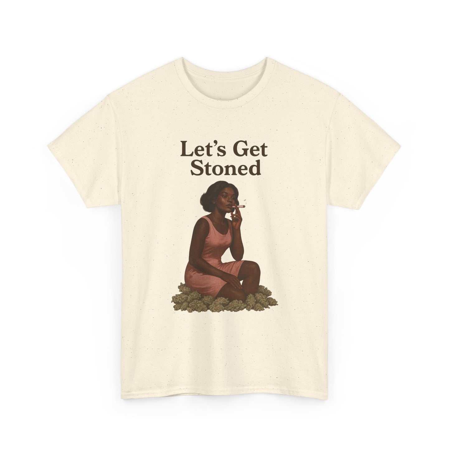 Let's Get Stoned Graphic T-Shirt Womens Comfy Cotton Tee NEW
