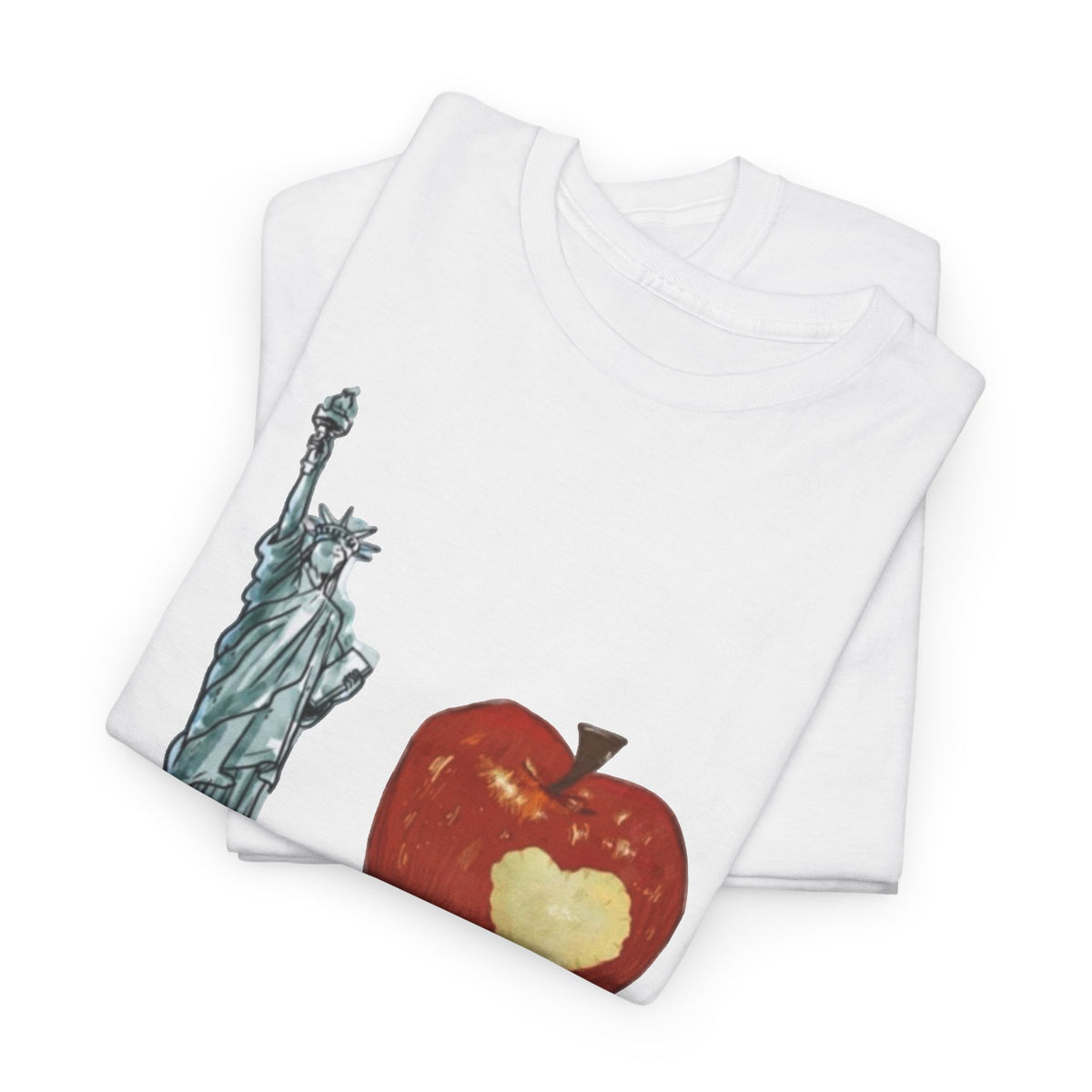 I love New York Graphic T Shirt Vintage Big Apple Men's Heavy Cotton Tee
