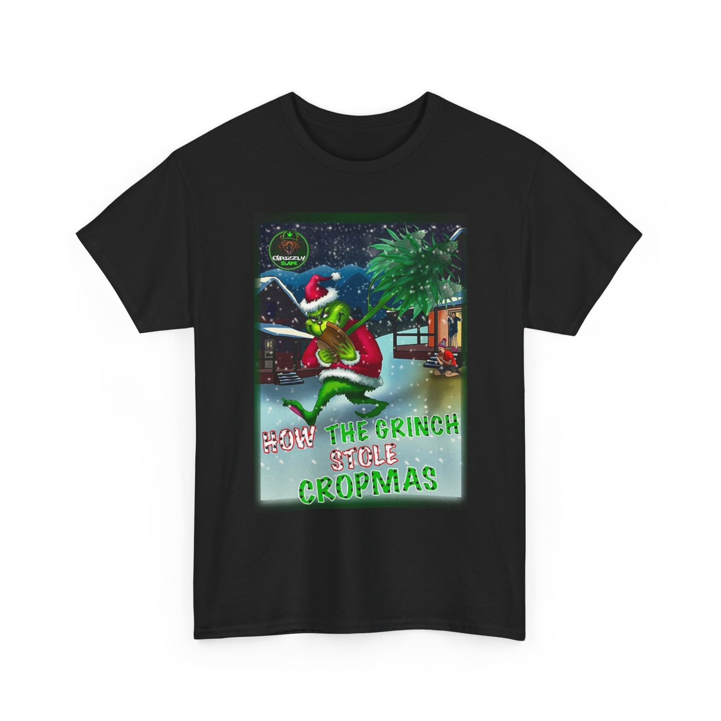 Christmas Weed Graphic T Shirt Funny Pot Movie Cali Unisex Heavy Cotton Tee