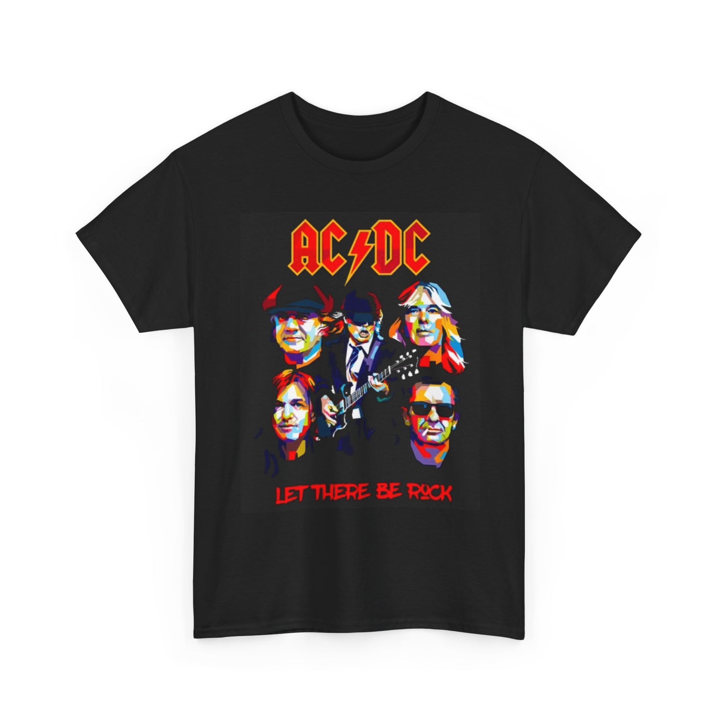Ac Dc Let There Be Rock Graphic T Shirt Vintage Merch Unisex Heavy Cotton Tee