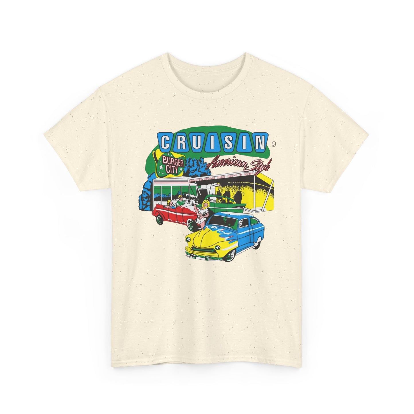 Cruise In Vintage Nostalgia Graphic T-Shirt Unisex Heavy Cotton Tee Gift NEW