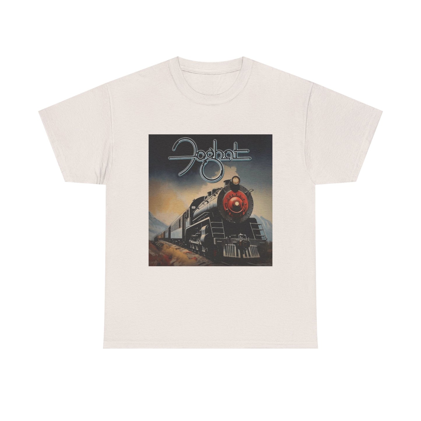 FogHat Tshirt Vintage Rock Poster Retro 70s Woodstock Unisex Heavy Cotton Tee q