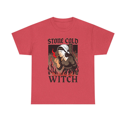 Stone Cold Witch Graphic T Shirt NEW Unisex Heavy Cotton Tee