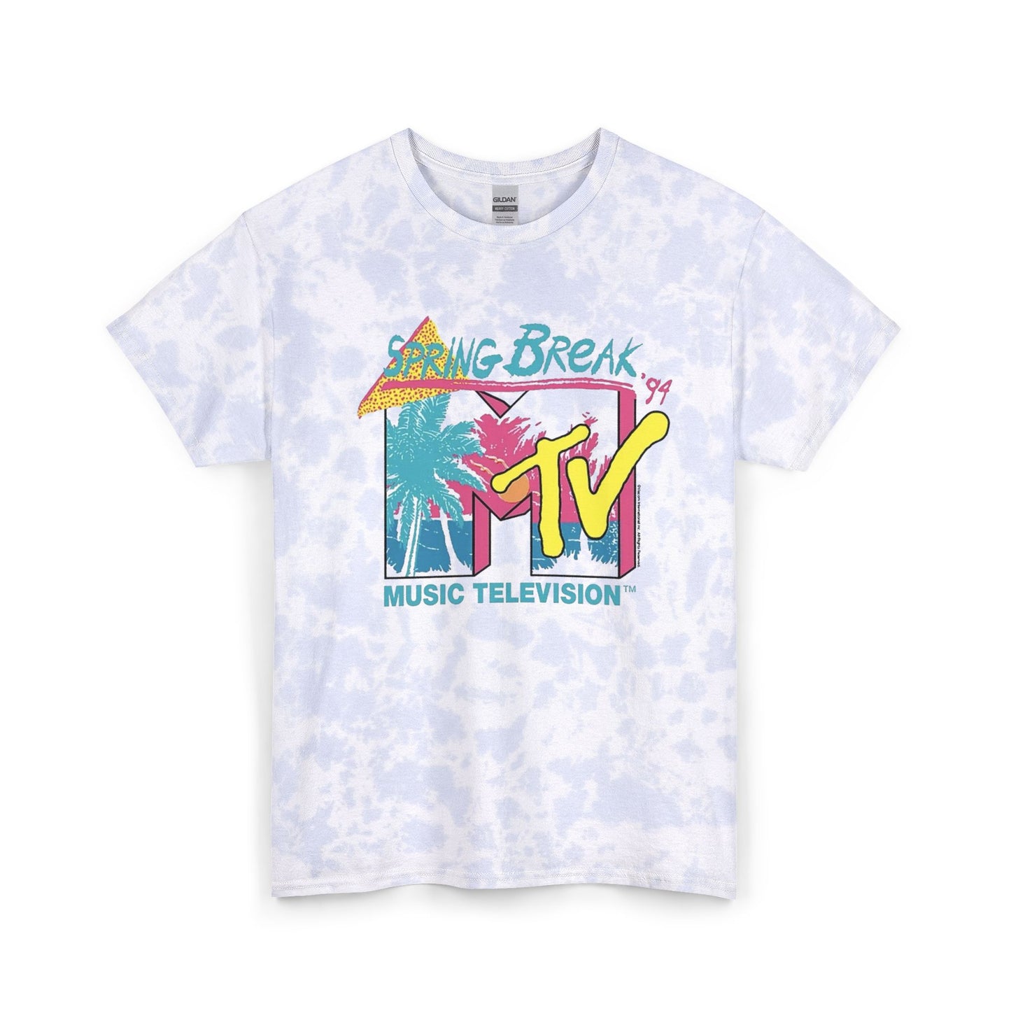 MTV Spring Break 90s Vintage Graphic T Shirt Unisex Tie Dye Cotton Tee Gift
