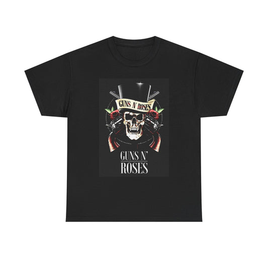Guns And Roses Graphic T Shirt Vintage Rock Band Poster Unisex Heavy Cotton Tee