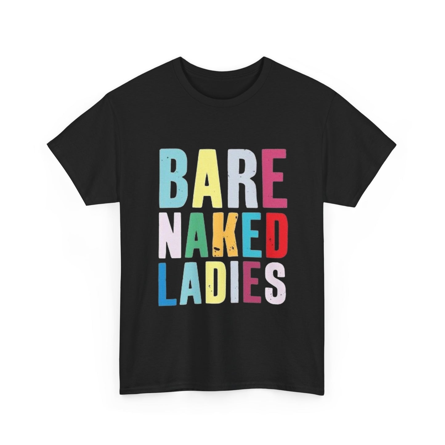 Bare Naked Ladies Tshirt Vintage Distressed Logo Merch Unisex Heavy Cotton Tee