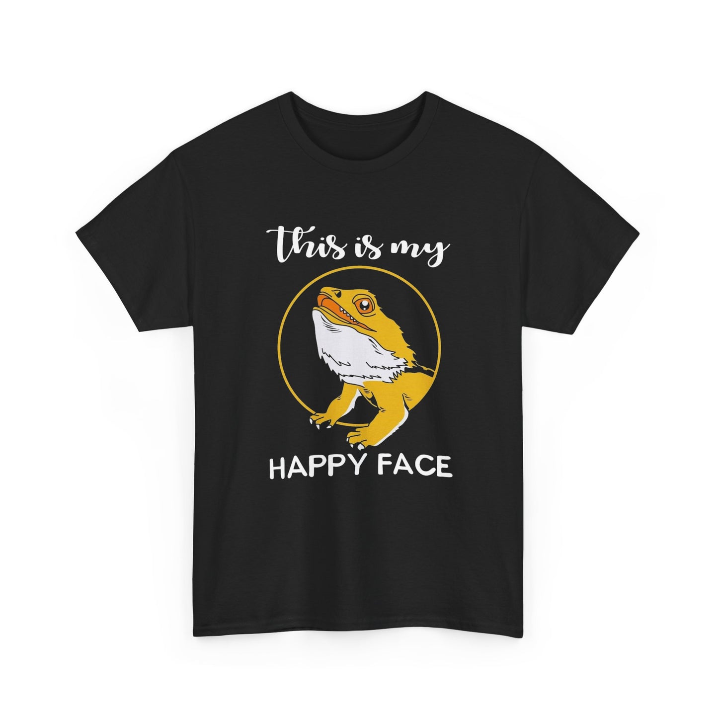 This Is My Happy face Graphic T-Shirt Comfy Cotton Tee Brand NEW