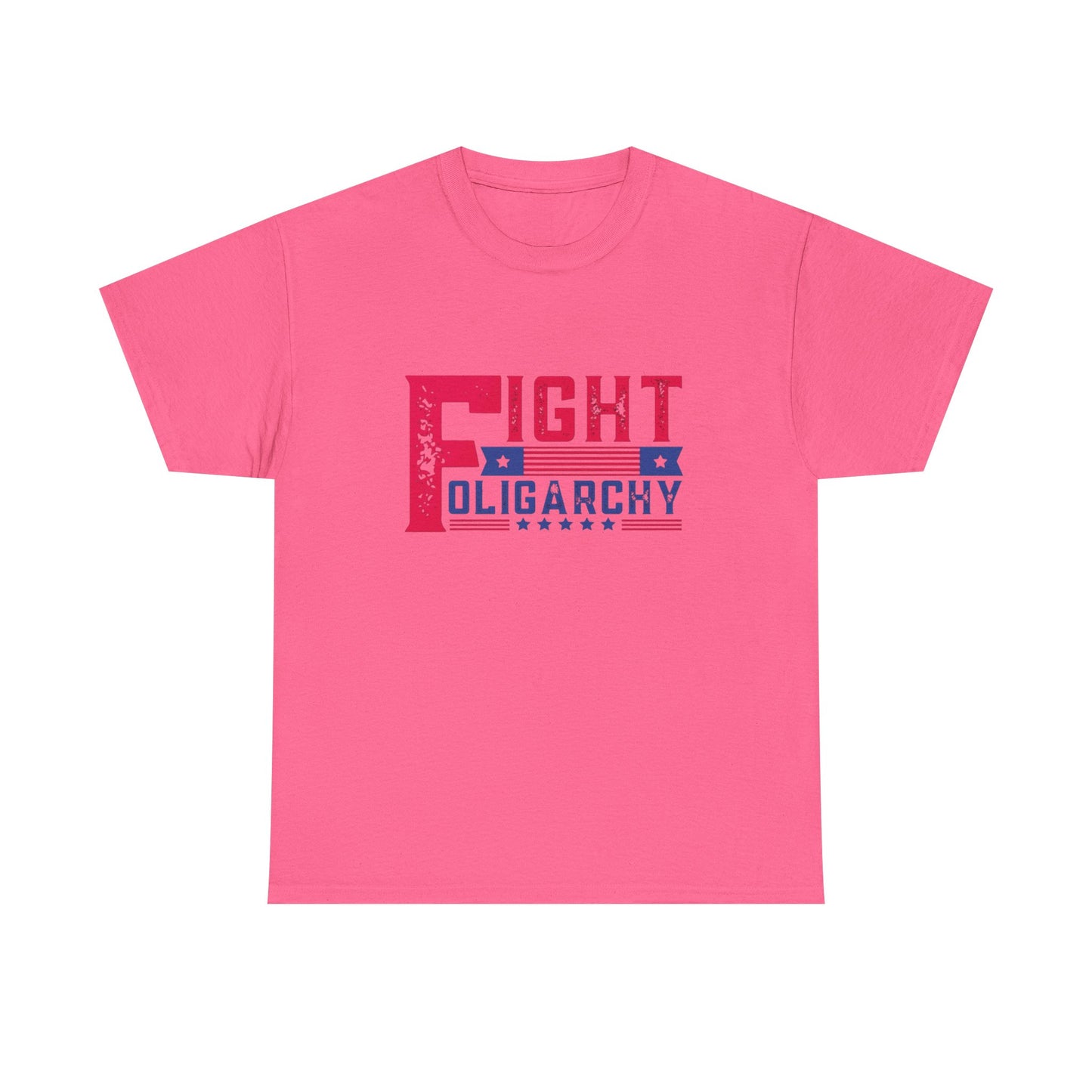 Fight Oligarchy Tour AOC Sanders Graphic T Shirt Unisex Heavy Cotton Tee