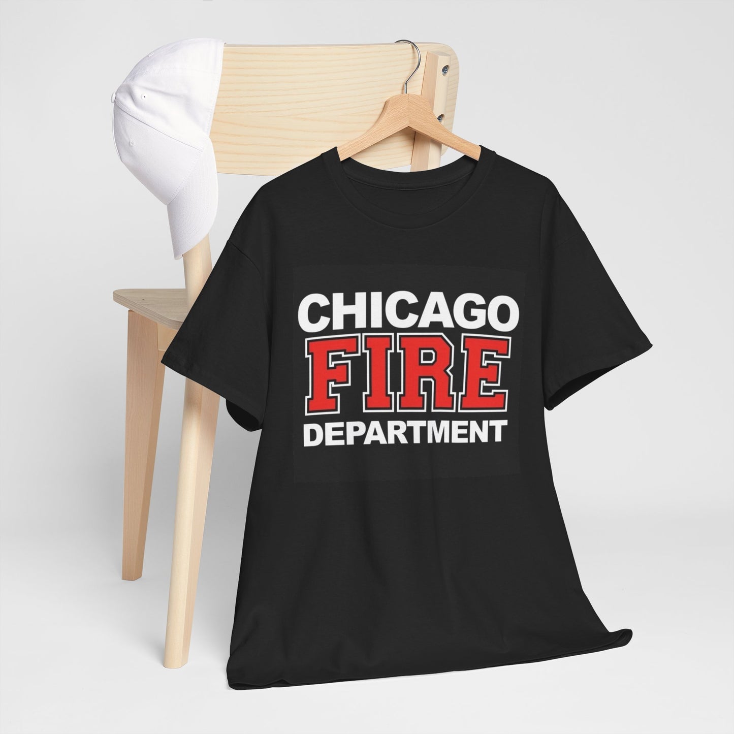 Chicago Fire Department Graphic T Shirt Unisex Heavy Cotton Tee