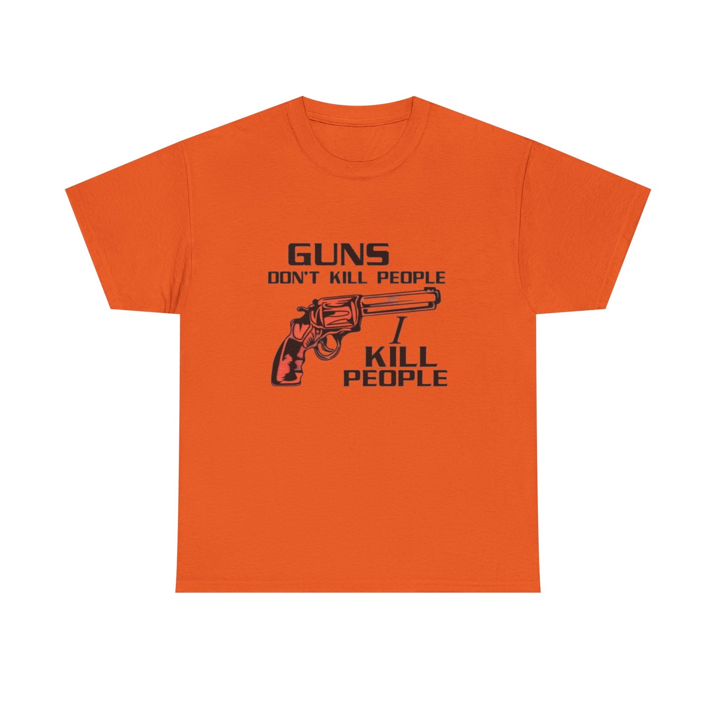 Happy Gilmore Tshirt Guns Dont Kill people Funny comedy Unisex Heavy Cotton Tee