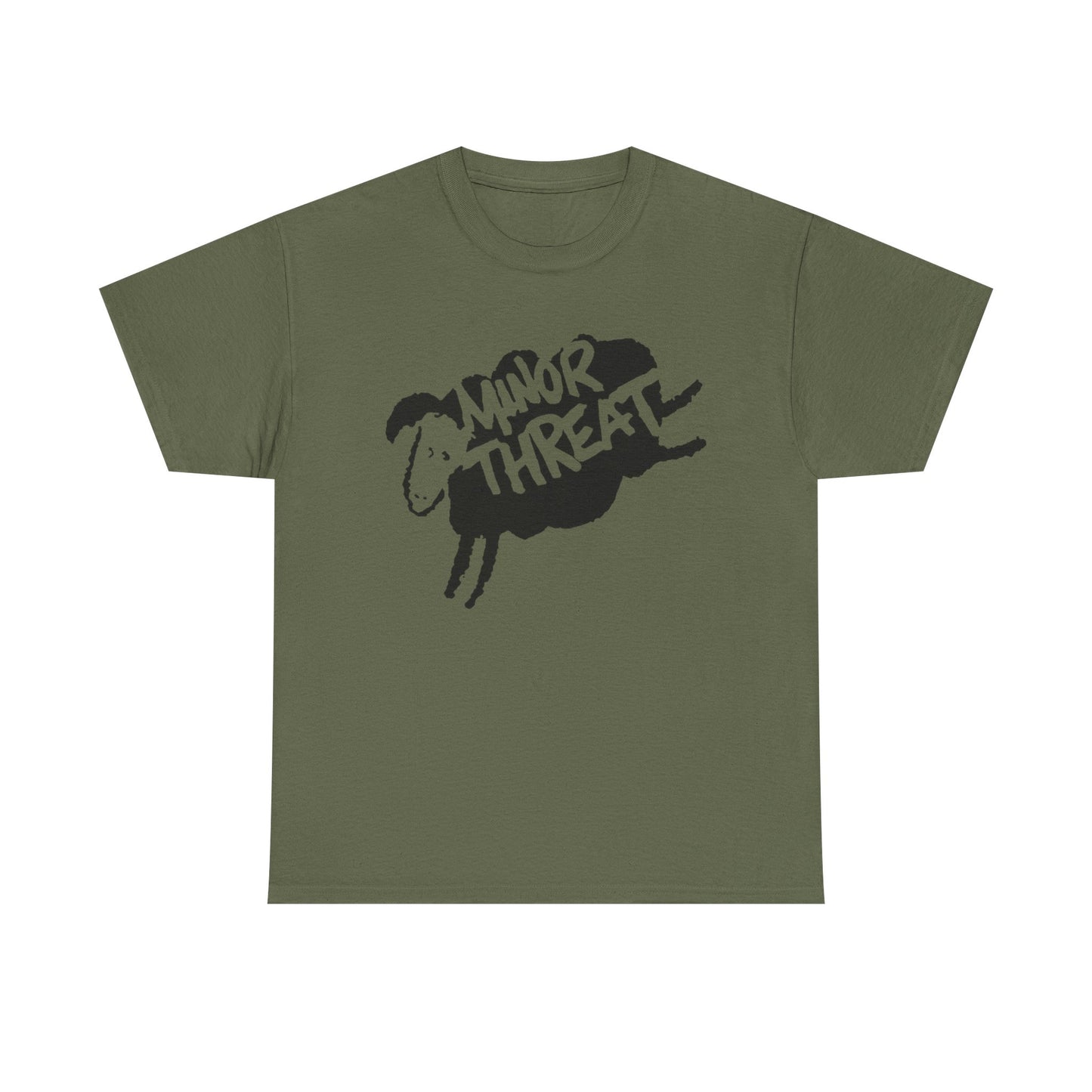 Minor Threat Sheep Graphic T Shirt Unisex Heavy Cotton Tee
