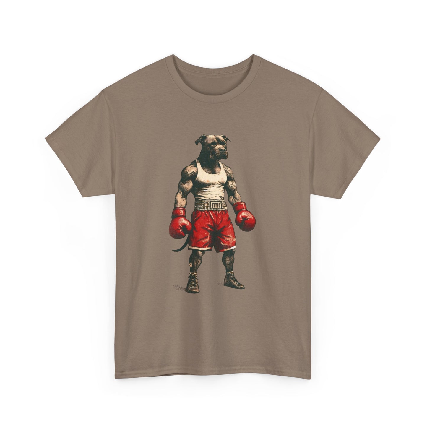 Boxing Pitbull Funny Cute Graphic T Shirt NEW ADULT