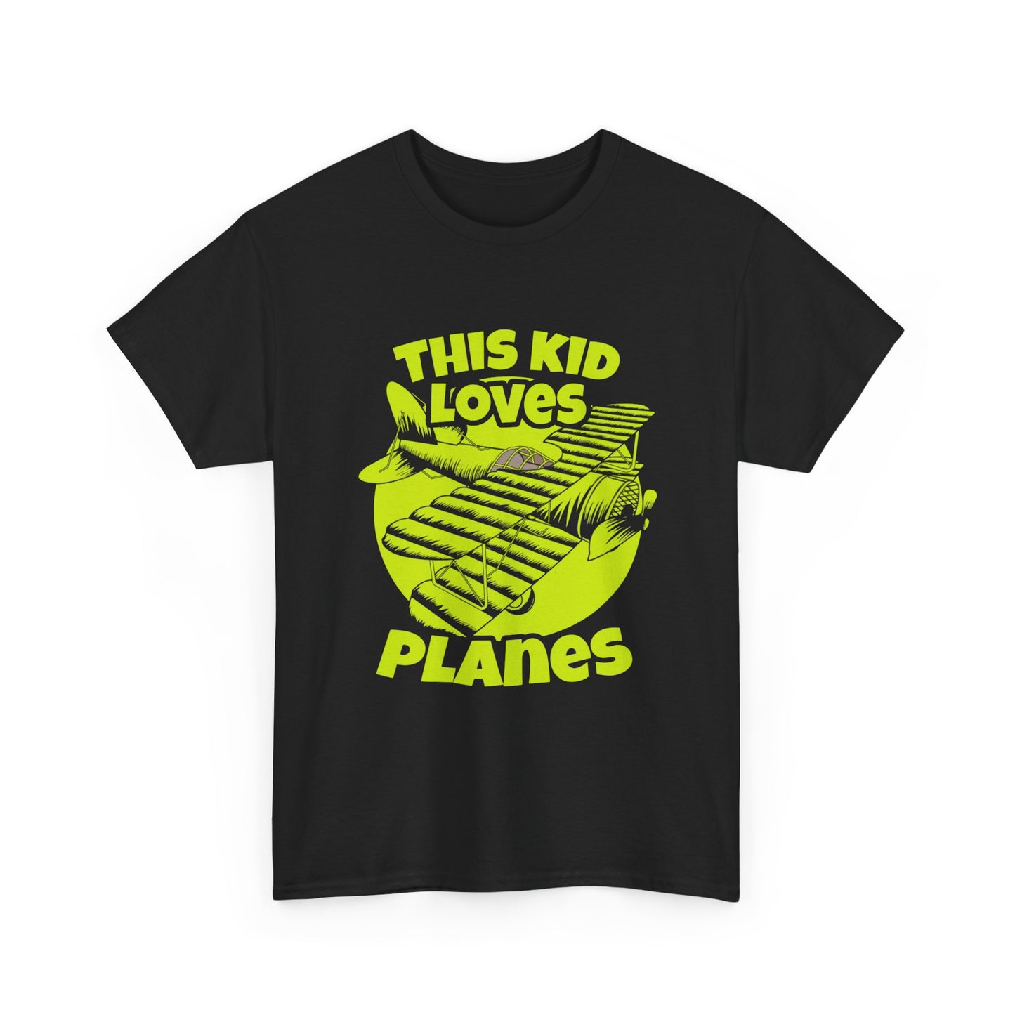 This Kid Loves Planes Graphic T Shirt NEW Adult Unisex Heavy Cotton Tee